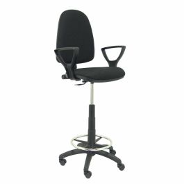 Piqueras y Crespo Taburete AYNA BALI Negro Ergonómico Regulable en Altura con Aro Reposapiés T04CPBALI840BGOLF Precio: 174.49999996. SKU: S5702366