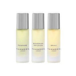 Set Thameen London: Fanfare, Eau De Cologne, Unisex, 10 ml + Bohemian Infusion, Eau De Cologne, Unisex, 10 ml + Bravi, Extrait De Parfum, Unisex, 10 ml Precio: 101.79000007. SKU: B14PBWK7PQ