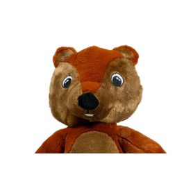 Gloria Peluche para Perro Forest Nitzan, Juguete Divertido y Suave con Squeaker, Estimula el Juego y la Curiosidad, Marrón de Poliéster