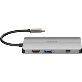 D-LINK DUB-M810 Hub USB 3.0, 3 Puertos USB-A, 1 Puerto HDMI, 1 Puerto USB-C, 1 Puerto LAN, Lector Tarjetas, Gris