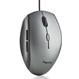 NGS MOTHGRAY Ratón Ergonómico con Cable, Botones Silenciosos, 800/1200/1600 DPI, Gris, USB a Tipo C, Plug&Play, Diestros Precio: 7.79000057. SKU: B1B69XCCEK
