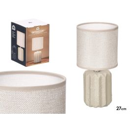 Giftdecor Lámpara Sobremesa Rayas Beige 13x19x13 cm Cerámica/Tela (Set de 12) Precio: 62.9982507. SKU: B1GFJAMCTM