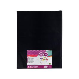 Papel Seda Liderpapel Negro 52x76 cm 18 gr Paquete De 25 Hojas