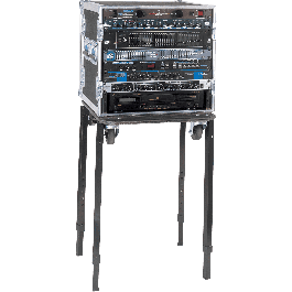 Quiklok Mesa Plegable para Teclado / Mezclador, Altura y Ancho Ajustable, Soporte de Acero Resistente