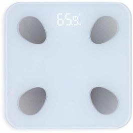 LIVOO DOM428 - Báscula de baño conectada - 13 indicadores - Placa de vidrio templado - Pesa hasta 180 kg