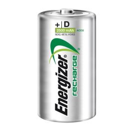Energizer ENE300322000 Pila Recargable Power Plus 2500 mAh D / HR20 Blíster 2 Unidades. Fabricada con 4% de Pilas Recicladas, Larga Duración