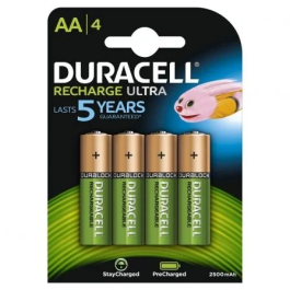 Pilas Recargables DURACELL HR6DX1500 AA HR6 NiMh 2500 mAh 2500 mAh 1,2 V (4 Unidades) Precio: 15.79000027. SKU: S6503032