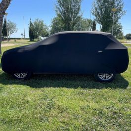 Omp Speed OMPS18040913 Funda Cubre Coche Interior Elástica Lana 110g Talla L-XL 505x165x120 cm Protección Polvo Arañazos Negra