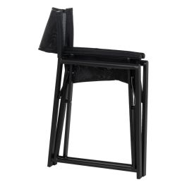 Silla Director Negro Aluminio-Textileno 56 X 53 X 84 cm