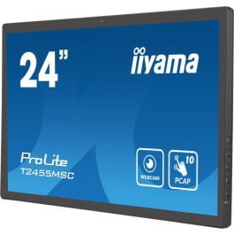 MONITOR IIYAMA 24" TACTIL T2455MSC-B1, IPS, 1920x1080, HDMI, DISPLAYPORT, 2 USB 3.0, ALTAVOCES, WEBCAM &amp; MICROFONO