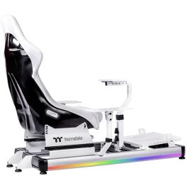 Thermaltake GF500 Flight Simulator Cockpit Snow Cabina de vuelo Blanca Aluminio GSC-F50-CPASWH-01