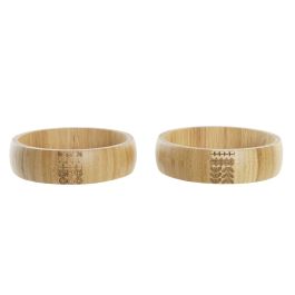 Ensaladera Colonial DKD Home Decor Natural 20 x 5 x 20 cm (2 Unidades) Precio: 12.68999963. SKU: S3037051