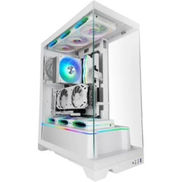 Mars Gaming Caja ATX Semitorre MCprismaW Blanca Triple Cristal Templado Precio: 91.50000035. SKU: B1HY8B85M5
