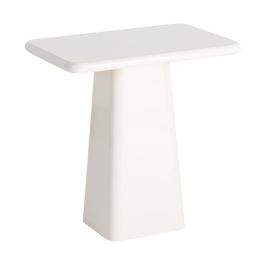 Mesa Auxiliar Lacado Crema Dm Salón 60 X 40 X 61 cm