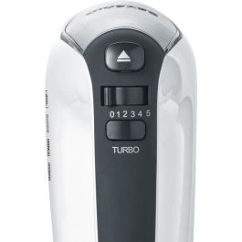 Severin HM3830 Batidora eléctrica: 400W, 5 Velocidades + Turbo, 1600 rpm, 2 Batidores y Ganchos Acero Inoxidable