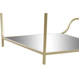 DKD Home Decor Mesa Centro Dorado Metal Espejo 120 x 60 x 45 cm