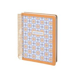 Agenda Espiral Liderpapel Perissa A4 2025 Dia Pagina Color Naranja Papel 80 gr