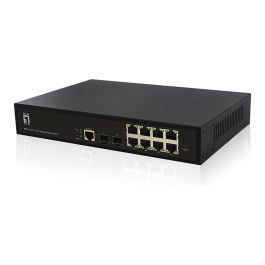 LevelOne GEL-1061 Switch Gestionado L2 Gigabit Ethernet 8 Puertos GE + 2 Puertos SFP Montaje en Rack 19"