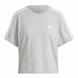 Camiseta de Manga Corta Mujer Adidas 3S Cropped Top Gris claro (XS) Precio: 21.6900002. SKU: B1AZH38JGE