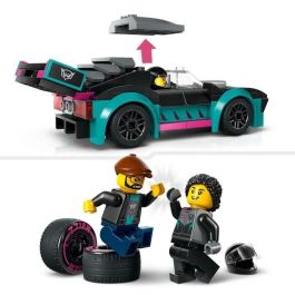 Juego de construccion coche de carreras y camión de transporte lego city Juego de construccion coche de carreras y camión de transporte lego city