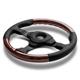 Momo MOMVDFIGHTER35WR Volante Dark Fighter 350mm Universal Madera Caoba y Piel Perforada Negra Hecho en Italia Momo MOMVDFIGHTER35WR Volante Dark Fighter 350mm Universal Madera Caoba y Piel Perforada Negra Hecho en Italia