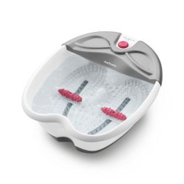 Medisana FS 300 Baño de pies Spa masaje, vibración relajante, reflexología podal, mantiene agua caliente, Blanco
