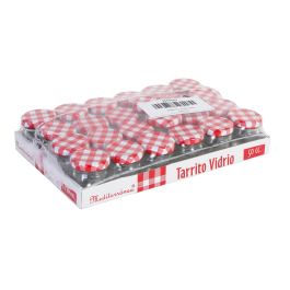 Mediterraneo Tarrito Vidrio 50 Cc C/Tapa B1 1/2 4,3x5x4,3 Cm (24 Unidades)