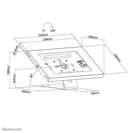 Soporte para Tablet Neomounts DS15-630WH1 Blanco Negro
