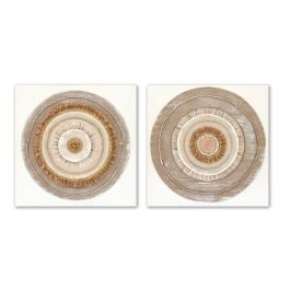 Cuadro Scandi DKD Home Decor Natural Beige 3 x 80 x 80 cm (2 Unidades) Precio: 73.50000042. SKU: B1ABFAG5L6