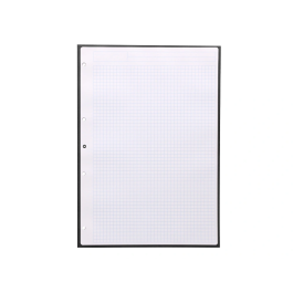 Antartik Recambio A4 80 Hojas 90gr Cuadro 5 mm 4 Taladros Marco Negro