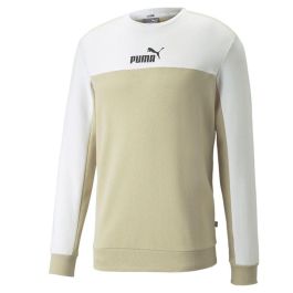 Sudadera sin Capucha Hombre Puma ESS+ Block Crew Blanco