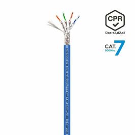 Bobina de Cable RJ45 SFTP AWG23 LSZH CPR Dca Aisens A146-0664 Cat.7/ 100m/ Azul