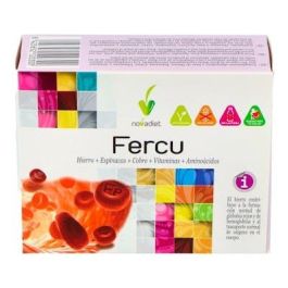 NOVADIET Fercu 60 cápsulas - Suplemento con Hierro, Vitamina C y B12 para deficiencias de vitaminas y hierro Precio: 12.4999996. SKU: B18FWW28HD