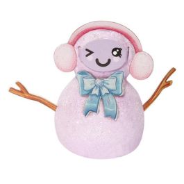 Rainbow High Muñeca Winter Wonderland Morada de 22 cm. Con kit para hacer tu propio muñeco de nieve