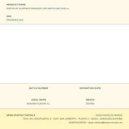 San Ignacio Sartén de aluminio prensado Ø24 cm, gris, sin PFOA ni BPA, mango de madera resistente al calor