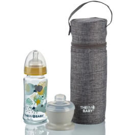 Thermobaby Porta Biberones Aislado Gris Jaspeado THE3023190012124