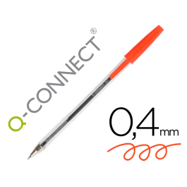 Q-connect Bolígrafo Transparente kf26041 Tinta Roja a Base de Aceite, Punta Media 1mm Precio: 4.49999968. SKU: B1JVHG9N7T