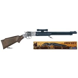 Rifle 8 tiros con cañon de plástico 68x12x3,5 cm Rifle 8 tiros con cañon de plástico 68x12x3,5 cm