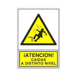 DUVER 384 Señal Adhesiva 148x105 mm Atención! Caídas a Distinto Nivel