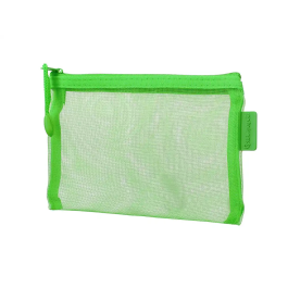 Liderpapel Bolsa Zipper Bag Poliéster Transpirable Multiusos DIN A6 Verde Pastel