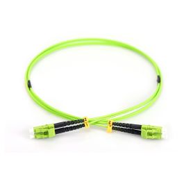 Digitus LWL Patchkabel LC -> LC 1.00m Multimode Duplex OM5 Cable de Fibra Óptica Verde