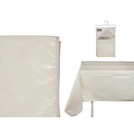 Arte Regal Mantel de Hule 140x140 cm con Diseño de Rombos, Blanco y Amarillo Claro, Plástico (12 Unidades) Precio: 49.50000011. SKU: B12HYYVTG5