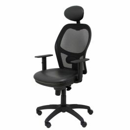 Silla de Oficina con Cabecero Jorquera similpiel Piqueras y Crespo SNSPNEC Negro