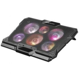 Soporte Refrigerante Mars Gaming MNBC4 para Portátiles hasta 17.3"/ Iluminación LED