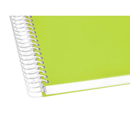 Liderpapel Cuaderno Espiral A4 Crafty Tapa Forrada 80 Hojas 90gr Cuadro 4mm con Margen Color Verde