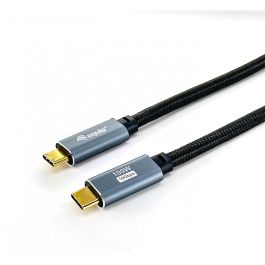 EQUIP 128357 Cable USB-C 3.2 Gen 2 Macho a Macho 2m 100W 4K/60Hz Negro