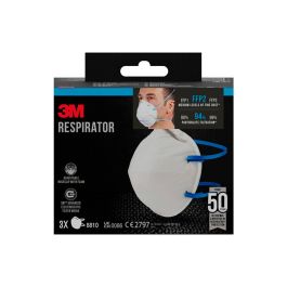 3M Mascarilla 8810 para Partículas FFP2 Sin Válvula Protección Respiratoria 94% Filtración (3 Unidades)