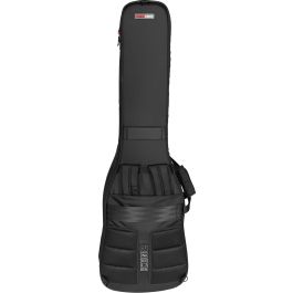 Gator G-Icon Softcase para 2 Bajos Eléctricos - Negro, Acolchado Resistente, con Cremallera y Asa de Transporte