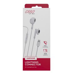 Myway Auriculares Mwhph0034 Blanco con almohadillas cómodas y ajustables, compatibles con dispositivos iOS Myway Auriculares Mwhph0034 Blanco con almohadillas cómodas y ajustables, compatibles con dispositivos iOS