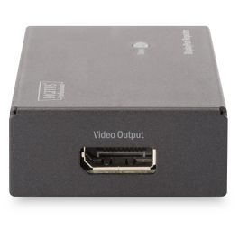 DIGITUS Repetidor DisplayPort 4K UHD hasta 13m / FullHD hasta 20m - Extensor de Señal DisplayPort Negro